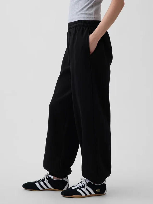 Baggy-Jogginghose mit mittlerer Leibhöhe aus Vintagesoft