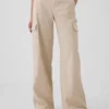 Baggy-Khakihose mit mittlerer Leibhöhe