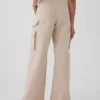 Baggy-Khakihose mit mittlerer Leibhöhe