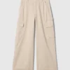 Baggy-Khakihose mit mittlerer Leibhöhe