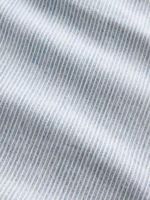 Baggy-Latzhose für Kinder aus Denim mit Streifenmuster