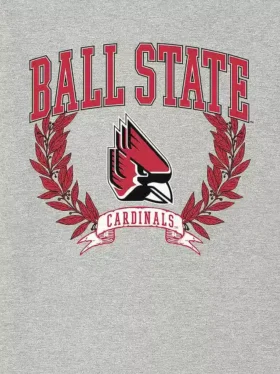 Ball State University „Laurels“ T-Shirt mit dunklem Aufdruck
