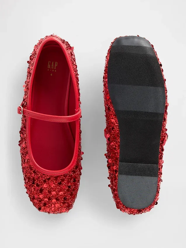 Ballerinas mit Pailletten für Kinder