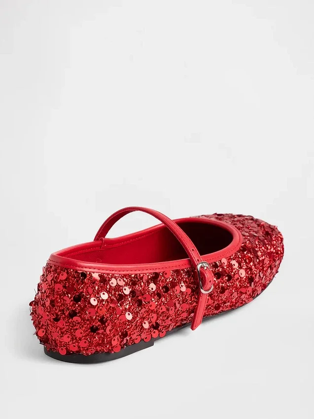 Ballerinas mit Pailletten für Kinder