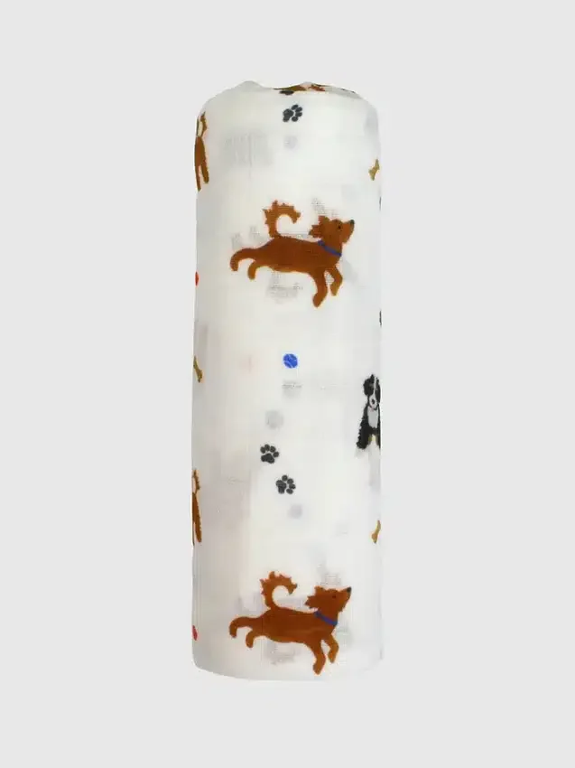 Bamboo Little Dogs Wickeltuch