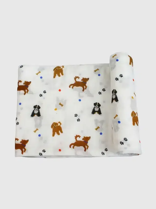 Bamboo Little Dogs Wickeltuch