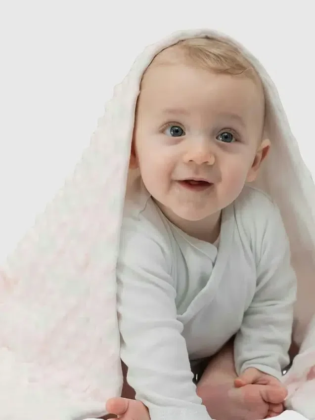 Bambus-Babydecke „Little Pink Cozy Cloud“