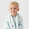 Bambus-Babydecke „Little Trucks“