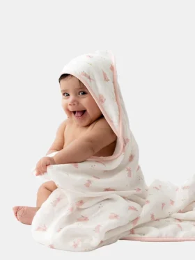 Bambus-Kapuzenhandtuch-Set „Little Bunny“
