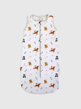 Bambus-Schlafsack „Little Dogs“ 0 bis 12 Monate