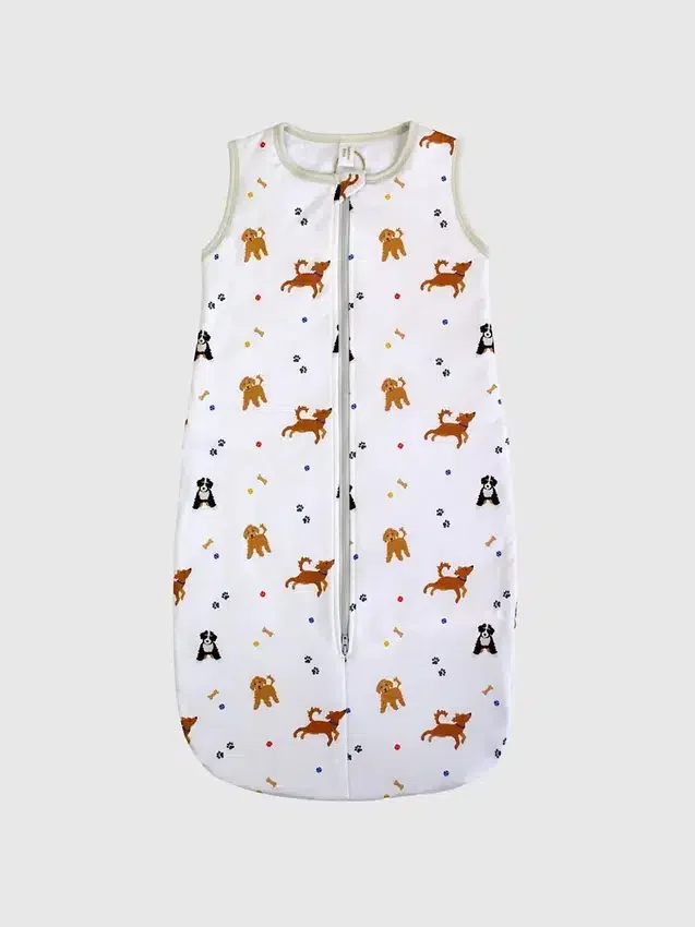 Bambus-Schlafsack „Little Dogs“ 0 bis 12 Monate