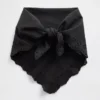 Bandana-Schal aus 100 % Baumwolle mit Lochstickerei