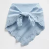 Bandana-Schal aus 100 % Baumwolle mit Lochstickerei