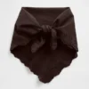 Bandana-Schal aus 100 % Baumwolle mit Lochstickerei