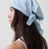 Bandana-Schal aus 100 % Baumwolle mit Lochstickerei
