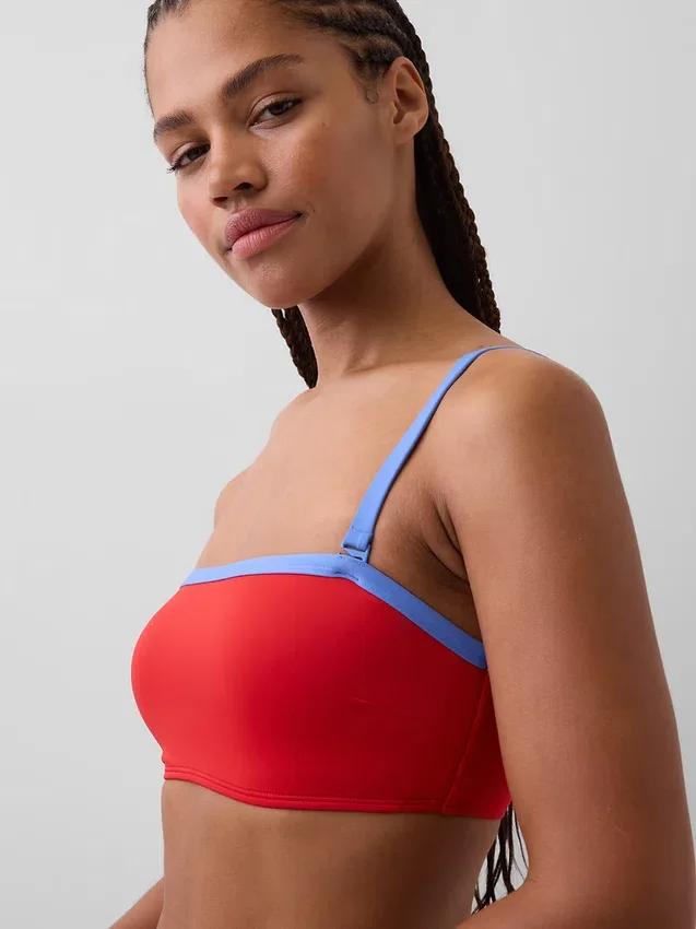 Bandeau-Bikini-Oberteil