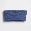 Bandeau-Bralette aus Bio-Stretch-Baumwolle mit Spitzenbesatz