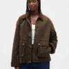 Barn-Jacke aus gewachstem Canvas