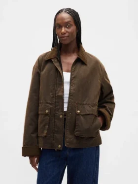 Barn-Jacke aus gewachstem Canvas