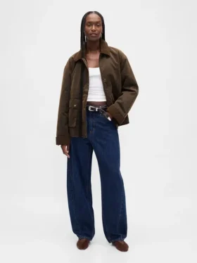 Barn-Jacke aus gewachstem Canvas