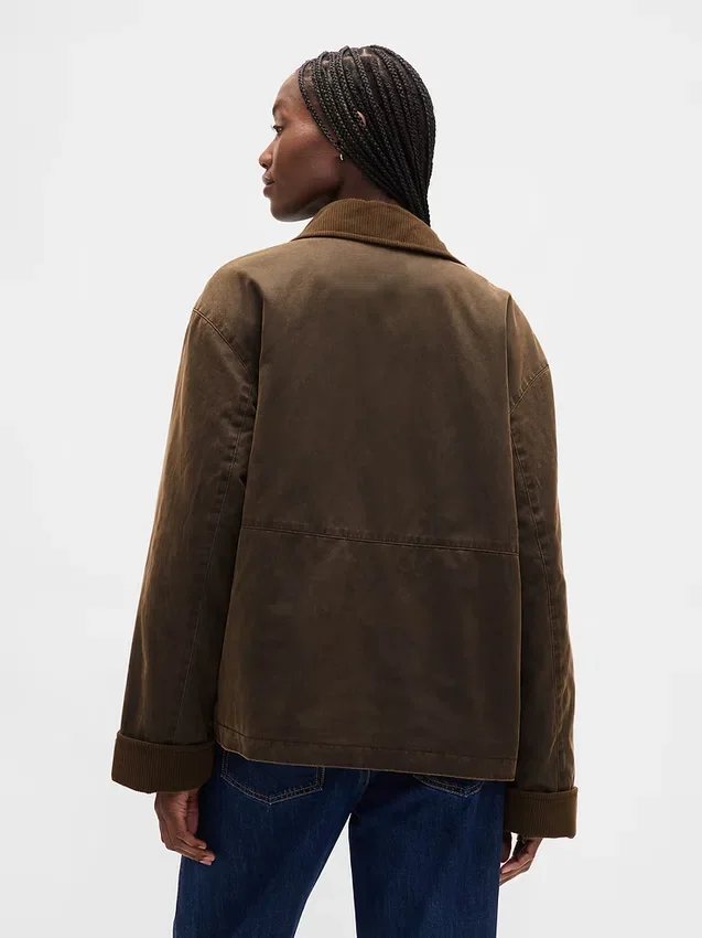Barn-Jacke aus gewachstem Canvas