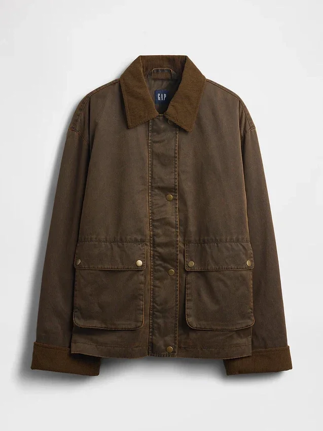 Barn-Jacke aus gewachstem Canvas