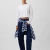 Barrel-Jeans mit hoher Leibhöhe