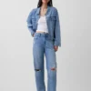 Barrel-Jeans mit hoher Leibhöhe