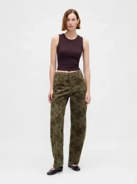 Barrel-Jeans mit hoher Leibhöhe