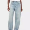 Barrel-Jeans mit hoher Leibhöhe