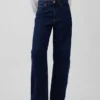 Barrel-Jeans mit hoher Leibhöhe