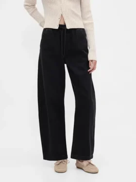 Barrel-Jeans mit hoher Leibhöhe