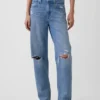 Barrel-Jeans mit hoher Leibhöhe