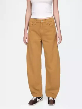 Barrel-Jeans mit hoher Leibhöhe