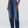 Barrel-Jeans mit hoher Leibhöhe