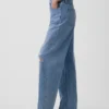 Barrel-Jeans mit hoher Leibhöhe