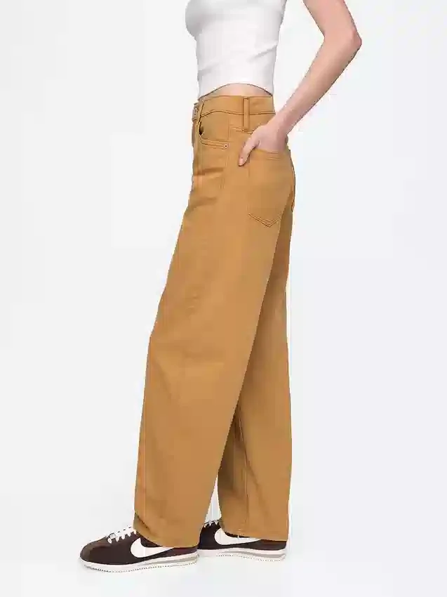 Barrel-Jeans mit hoher Leibhöhe