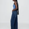 Barrel-Jeans mit hoher Leibhöhe