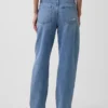 Barrel-Jeans mit hoher Leibhöhe