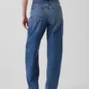 Barrel-Jeans mit hoher Leibhöhe