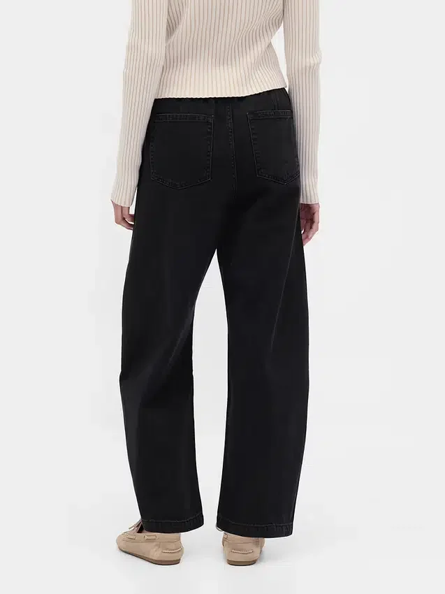 Barrel-Jeans mit hoher Leibhöhe