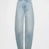 Barrel-Jeans mit hoher Leibhöhe