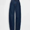 Barrel-Jeans mit hoher Leibhöhe