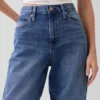 Barrel-Jeans mit hoher Leibhöhe