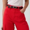 Barrel-Jeans mit hoher Leibhöhe