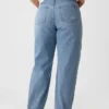 Barrel-Jeans mit hoher Leibhöhe