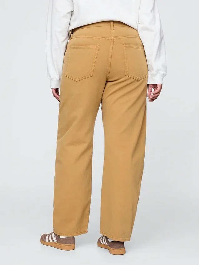 Barrel-Jeans mit hoher Leibhöhe