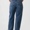 Barrel-Jeans mit hoher Leibhöhe