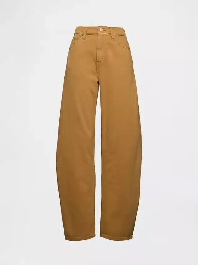 Barrel-Jeans mit hoher Leibhöhe