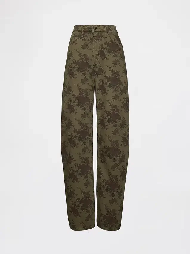 Barrel-Jeans mit hoher Leibhöhe